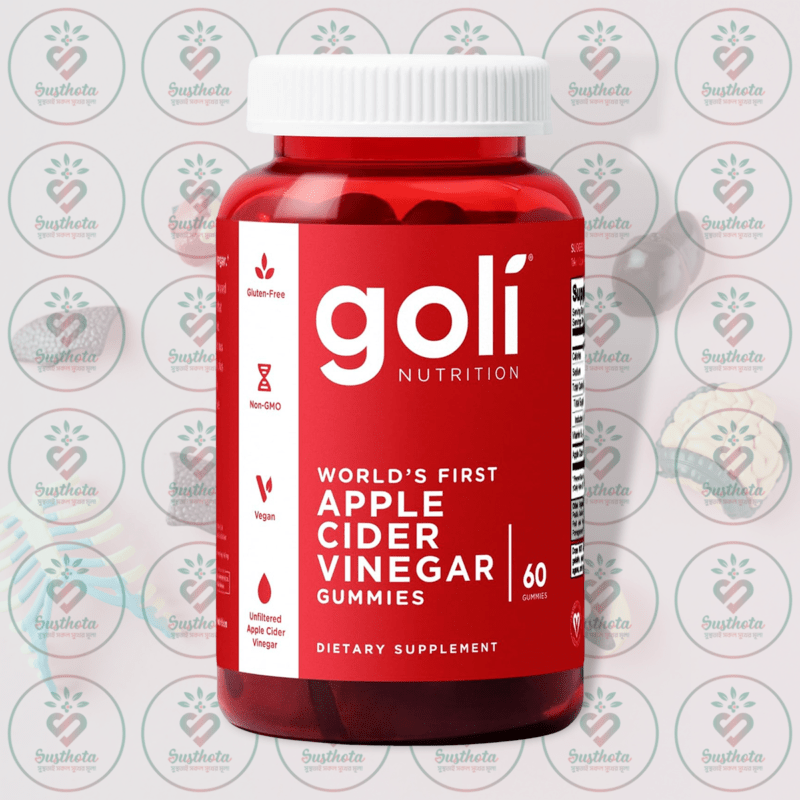 Goli Apple Cider Vinegar Gummies - 1000 Mg - 60 Gummies In Bangladesh Image 01