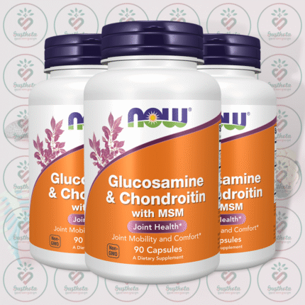 NOW Glucosamine & Chondroitin with MSM – 90 Capsules in Bangladesh Image 02