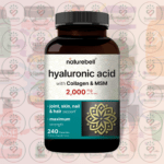 NatureBell Hyaluronic Acid with Collagen & MSM - 2000 mg - 240 Capsules in Bangladesh Image 01