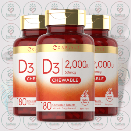 Carlyle Vitamin D3 - 2000 IU - 180 Chewable Tablets in Bangladesh Image 02