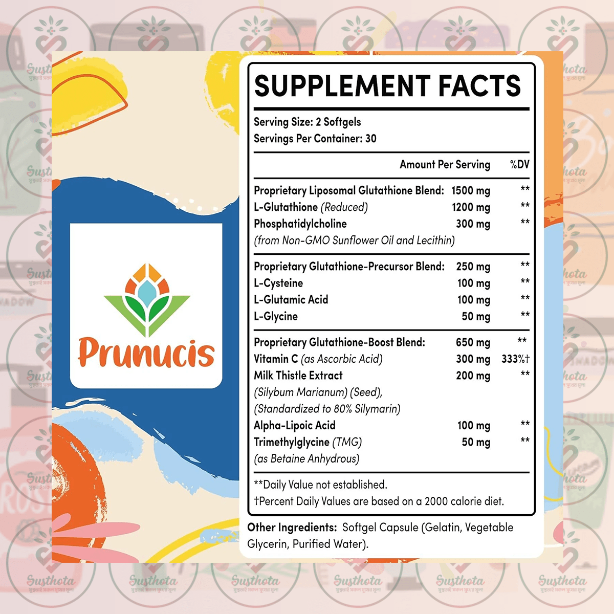 prunucis glutathione Liposomal – 2400 Mg – 60 Softgels In Bangladesh Herbal Max Herbal max