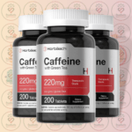 Horbäach Caffeine with Green Tea – 220 mg – 200 Tablets in Bangladesh Image 02
