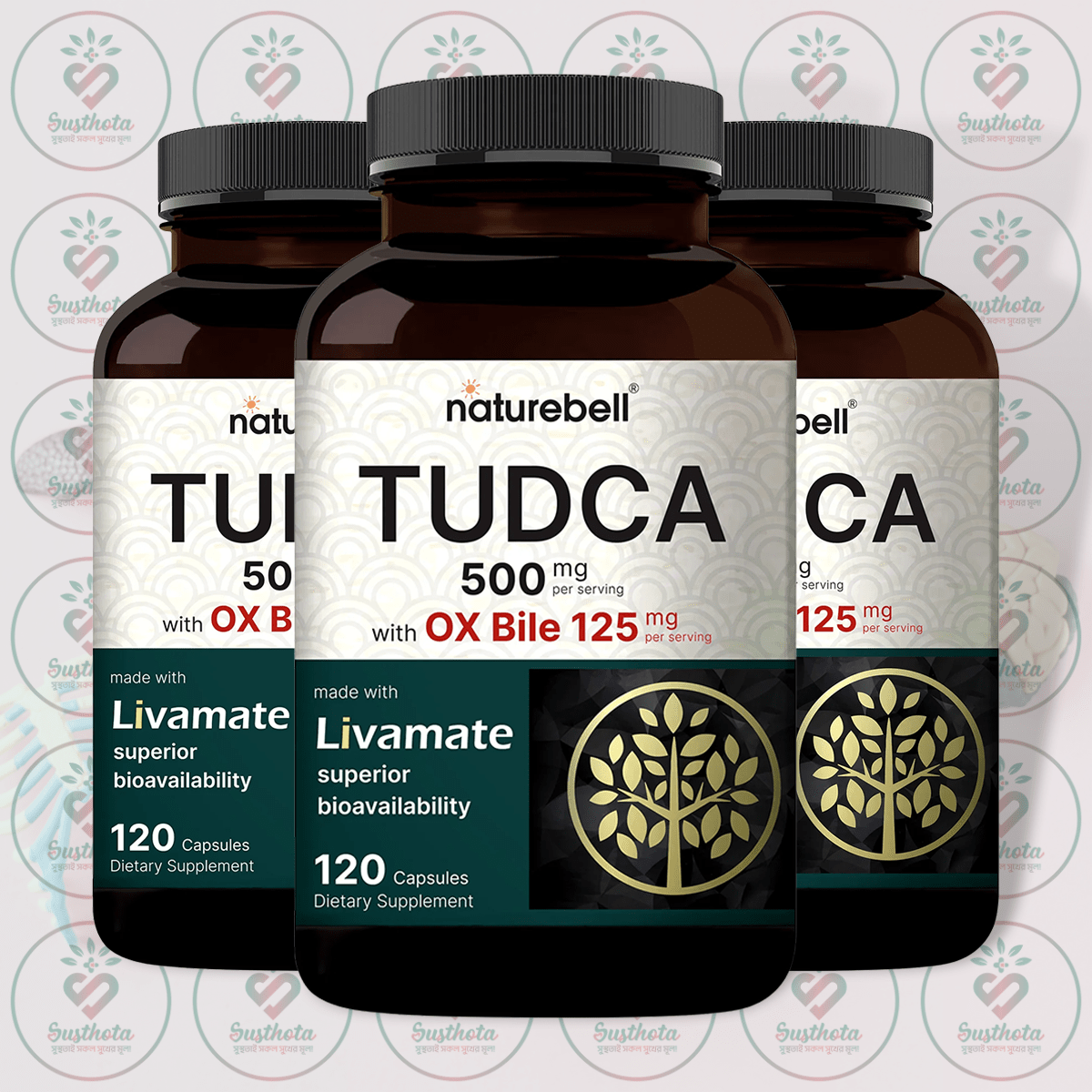 Naturebell Tudca – 500 Mg – With Ox Bile 125 Mg – 120 Capsules In Bangladesh Image 02 Naturebell Tudca – 500 Mg – With Ox Bile 125 Mg – 120 Capsules In Bangladesh Image 02