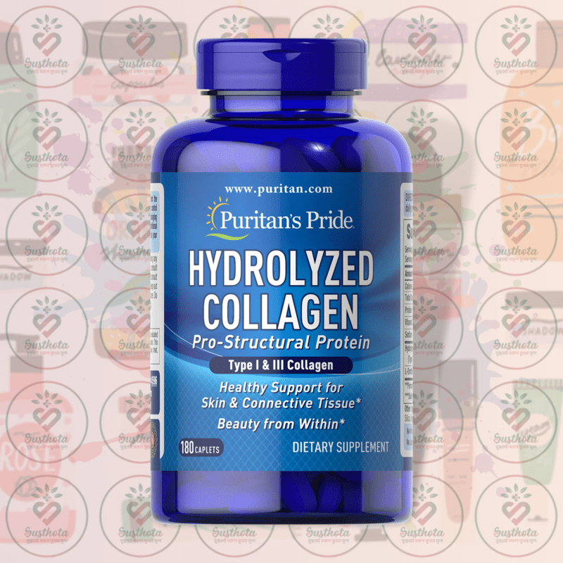 Puritan'S Pride Hydrolyzed Collagen – 1000 Mg – 180 Caplets In Bangladesh Image 01