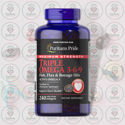 Puritan's Pride Maximum Strength Triple Omega 3-6-9 – 240 Softgels in Bangladesh Image 01