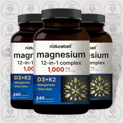 NatureBell Magnesium 12-in-1 Complex – 1000 mg – 240 Capsules in Bangladesh Image 02