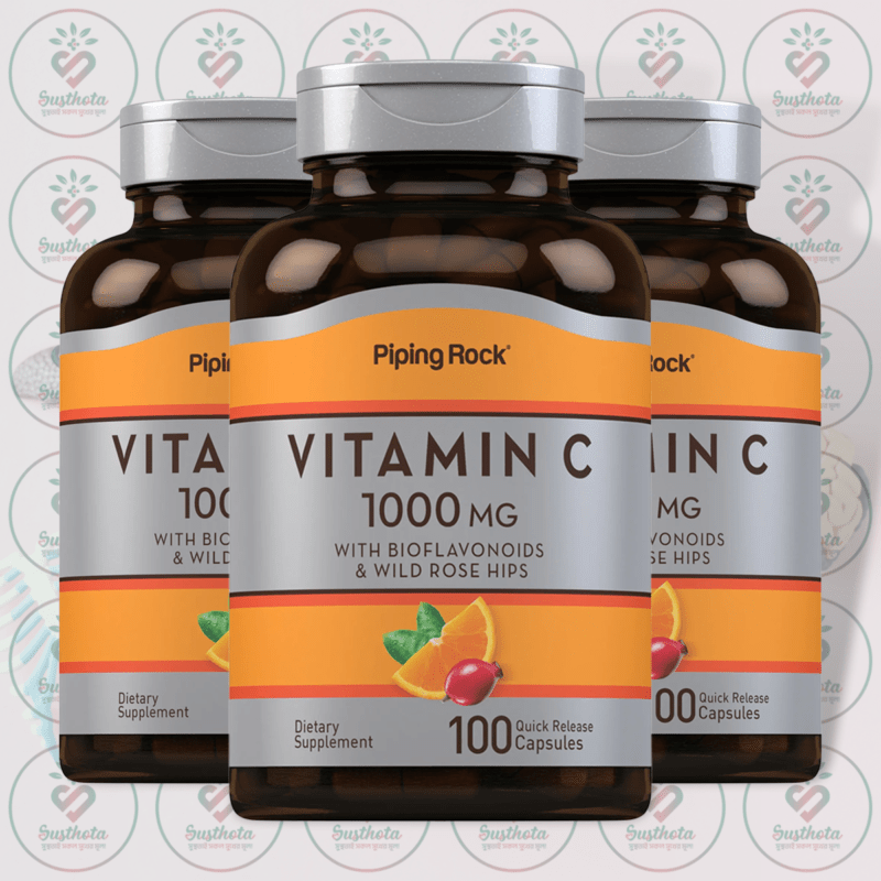 Piping Rock Vitamin C - 1000 Mg - 100 Quick Release Capsules In Bangladesh Image 02