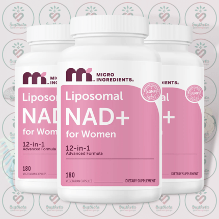 Micro Ingredients Liposomal NAD+ for Women - 180 Vegetarian Capsules in Bangladesh Image 02