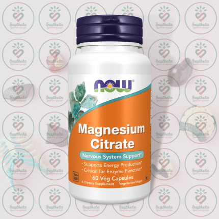 NOW Magnesium Citrate – 400 mg – 60 Veg Capsules in Bangladesh Image 01