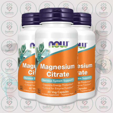 NOW Magnesium Citrate – 400 mg – 60 Veg Capsules in Bangladesh Image 02