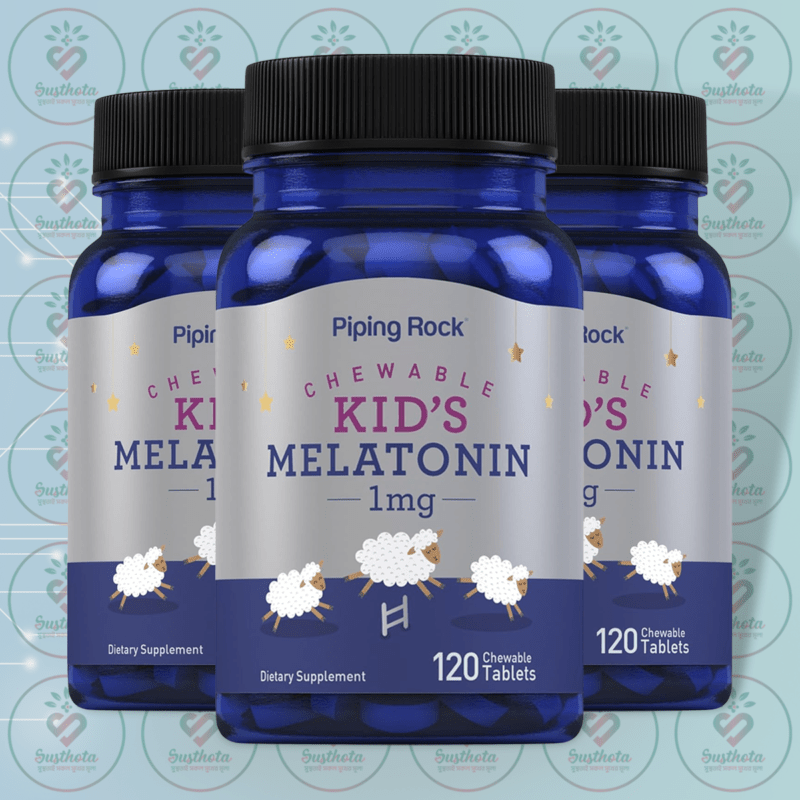 Piping Rock Chewable Kid'S Melatonin - 1 Mg - 120 Chewable Tablets In Bangladesh Image 02