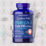 Puritan's Pride Omega-3 Fish Oil - 1200 mg - 100 Softgels in Bangladesh Image 01