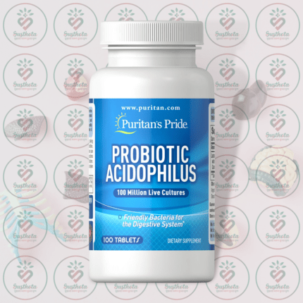 Puritan's Pride Probiotic Acidophilus - 100 Million Live Cultures - 100 Tablets in Bangladesh Image 01
