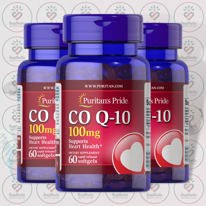 Puritan'S Pride Q-Sorb™ Co Q-10 - 100 Mg - 60 Rapid Release Softgels In Bangladesh Image 02