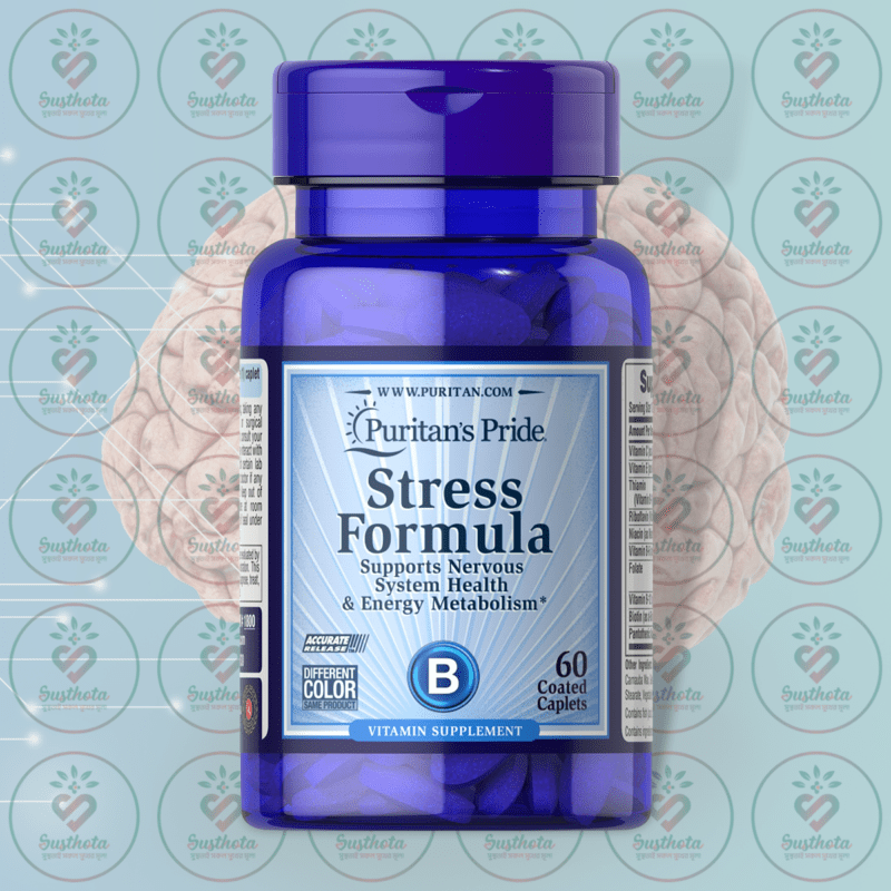 Puritan'S Pride Stress Formula - 60 Coated Caplets In Bangladesh Image 01