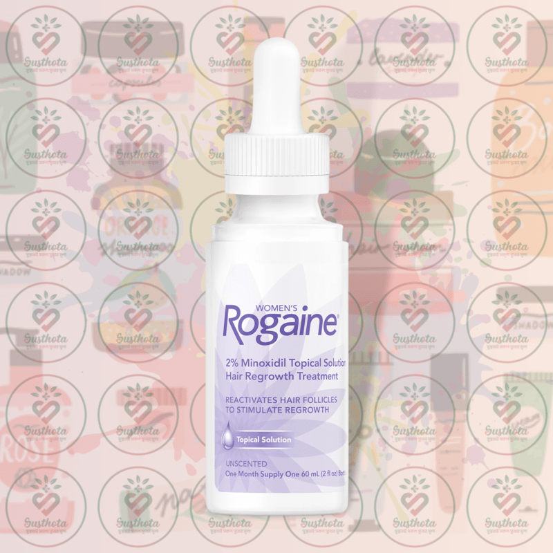 Women'S Rogaine 2% Minoxidil Topical Solution – 60 Ml – 1 Month Supply In Bangladesh Image 01