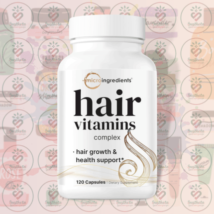 Micro Ingredients Hair Vitamins Complex - 120 Capsules in Bangladesh Image 01
