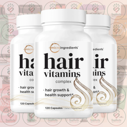 Micro Ingredients Hair Vitamins Complex - 120 Capsules in Bangladesh Image 02