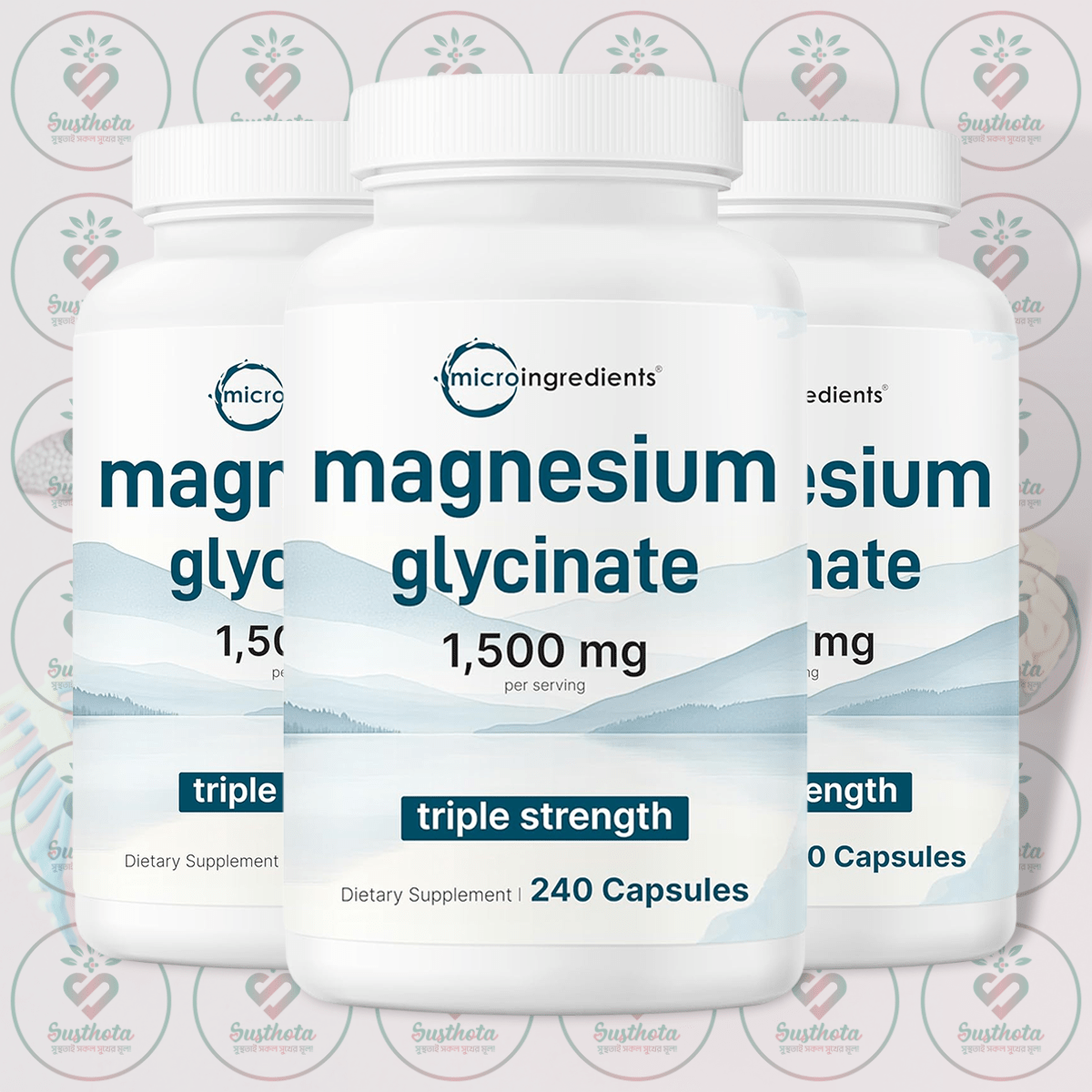 Micro Ingredients Magnesium Glycinate – 1500 Mg – 240 Capsules In Bangladesh Image 02 Micro Ingredients Magnesium Glycinate – 1500 Mg – 240 Capsules In Bangladesh Image 02