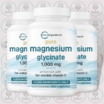 Micro Ingredients Pure Magnesium Glycinate – 1,000 mg – 300 Capsules in Bangladesh Image 02
