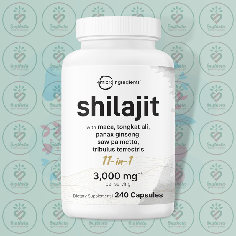 Micro Ingredients Shilajit 11-In-1 - 3000 Mg - 240 Capsules In Bangladesh Image 01