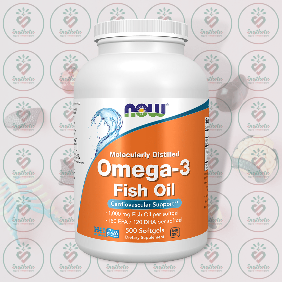 Now Omega-3 Fish Oil – 1000 Mg – 500 Softgels In Bangladesh Image 01 Now Omega-3 Fish Oil – 1000 Mg – 500 Softgels In Bangladesh Image 01