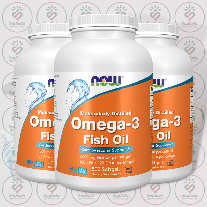 Now Omega-3 Fish Oil – 1000 Mg – 500 Softgels In Bangladesh Image 02