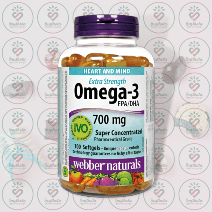 Webber Naturals Extra Strength Omega-3 - 700 mg - 100 Clear Enteric Softgels in Bangladesh Image 01