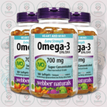 Webber Naturals Extra Strength Omega-3 - 700 mg - 100 Clear Enteric Softgels in Bangladesh Image 02