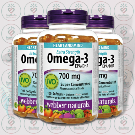 Webber Naturals Extra Strength Omega-3 - 700 mg - 100 Clear Enteric Softgels in Bangladesh Image 02