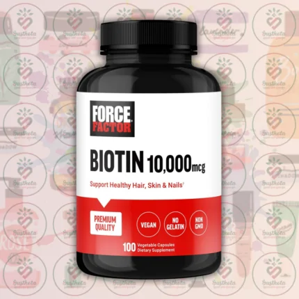 FORCE FACTOR Biotin 10000mcg - 100 Vegetable Capsules in Bangladesh Image 01