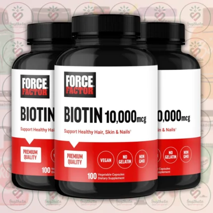 FORCE FACTOR Biotin 10000mcg - 100 Vegetable Capsules in Bangladesh Image 02