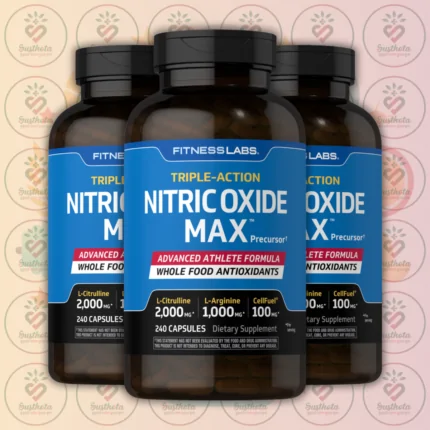 Fitness Labs Triple-Action Nitric Oxide Max - 3000mg - 240 Capsules in Bangladesh Image 02