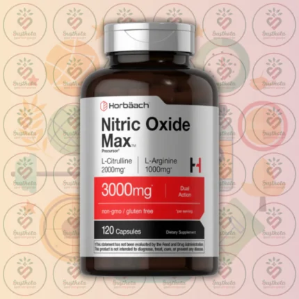 Horbäach Nitric Oxide Max - 3000mg - 120 Capsules in Bangladesh Image 01