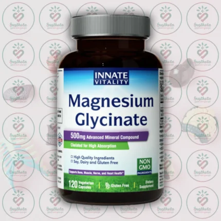 Innate Vitality Magnesium Glycinate – 500mg – 120 Vegan Capsules in Bangladesh Image 01