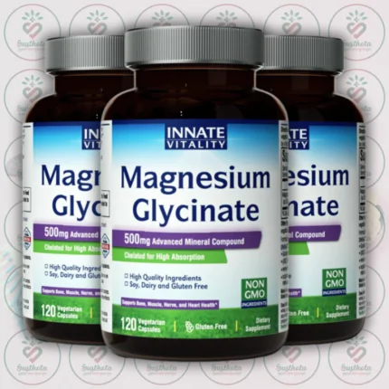 Innate Vitality Magnesium Glycinate – 500mg – 120 Vegan Capsules in Bangladesh Image 02