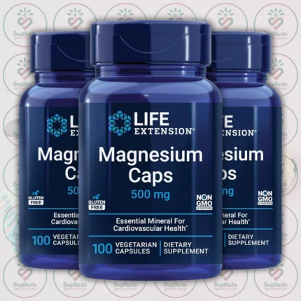 Life Extension Magnesium Caps – 500 mg – 100 Vegetarian Capsules in Bangladesh Image 02