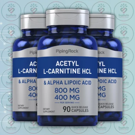 Piping Rock Acetyl L-Carnitine 800 mg & Alpha Lipoic Acid 400 mg - 90 Quick Release Capsules in Bangladesh Image 02