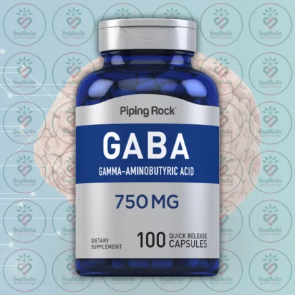 Piping Rock GABA (Gamma-Aminobutyric Acid) - 750 mg - 100 Quick Release Capsules in Bangladesh Image 01