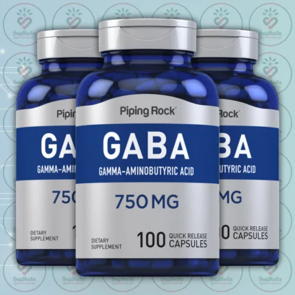 Piping Rock GABA (Gamma-Aminobutyric Acid) - 750 mg - 100 Quick Release Capsules in Bangladesh Image 02