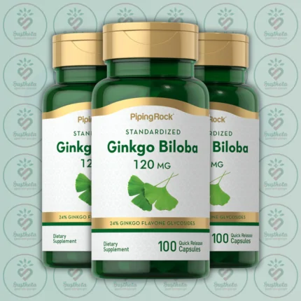 Piping Rock Ginkgo Biloba Standardized Extract - 120 mg - 100 Quick Release Capsules in Bangladesh Image 02