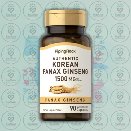 Piping Rock Korean Panax Ginseng - 1500 mg - 90 Quick Release Capsules in Bangladesh Image 01
