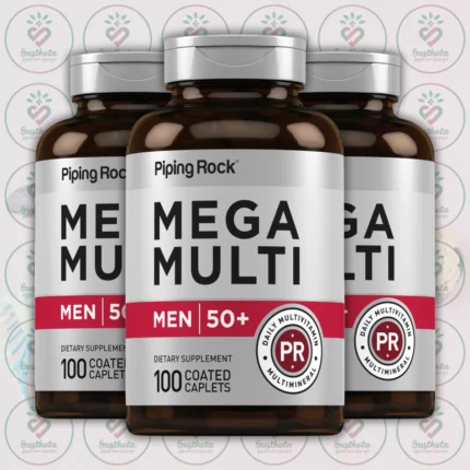 Piping Rock Mega Multi for Men 50 Plus - 100 Coated Caplets in Bangladesh Image 02