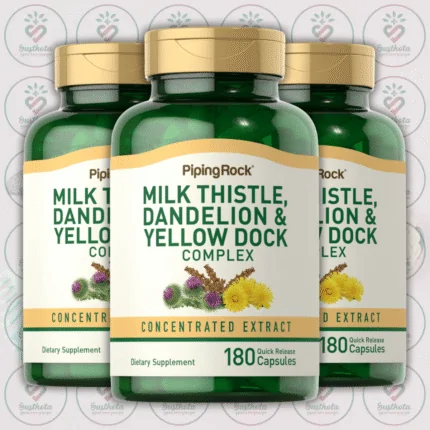 Piping Rock Milk Thistle, Dandelion & Yellow Dock Complex - 180 Quick Release Capsules in Bangladesh Image 02