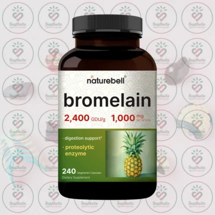 NatureBell Bromelain - 1000mg - 240 Veggie Capsules in Bangladesh Image 01