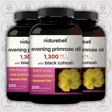 NatureBell Evening Primrose Oil - 1300mg - 300 Mini Softgels in Bangladesh Image 02
