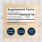 NatureBell NAC (N-Acetyl Cysteine) - 1,200mg - 240 Capsules in Bangladesh Supplement Facts