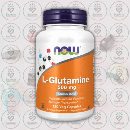 NOW L-Glutamine - 500 mg - 120 Veg Capsules in Bangladesh Image 01