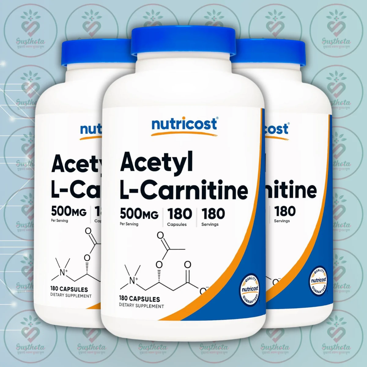 Nutricost Acetyl L-Carnitine - 500Mg - 180 Capsules In Bangladesh Image 02