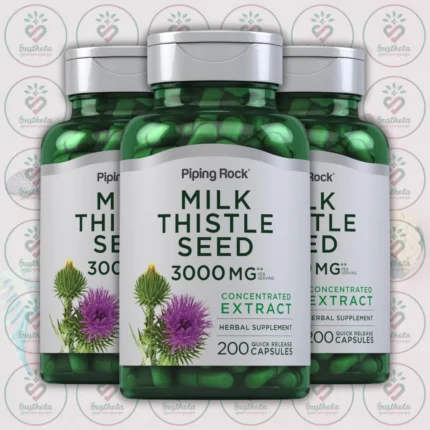 Piping Rock Milk Thistle Seed Extract - 3000mg - 200 Quick Release Capsules in Bangladesh Image 02